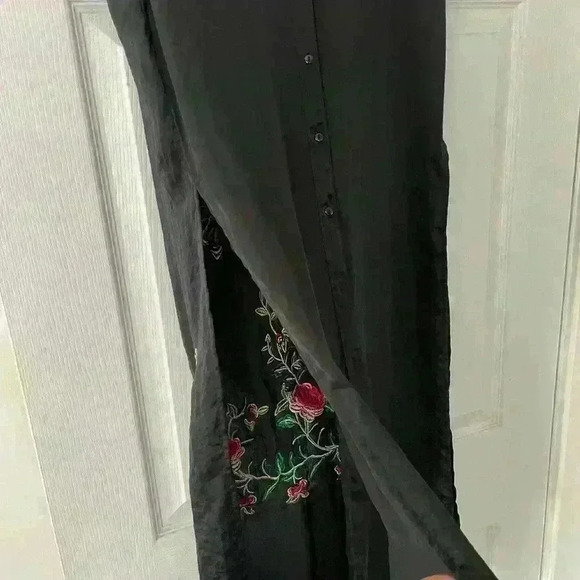 ZARA EMBROIDERED FLORAL SHIRT TUNIC- A42 - Picture 3 of 8